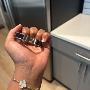 Hermès Silver Clic H Bracelet